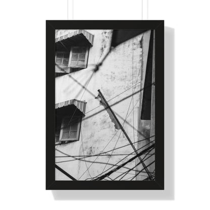 "Fragmented Lines" Framed Photographic Print